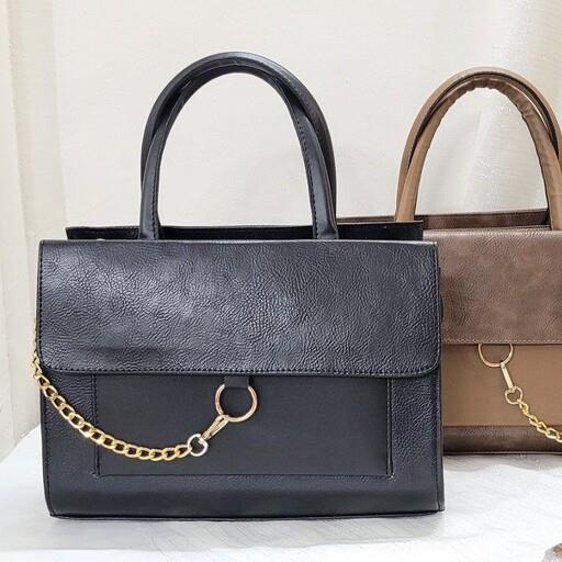 کیف دانشجویی کلاسیک  کیف کارمندی  کیف اداری شیک و جادارمتریال خارجی فقط مشکی موجوده